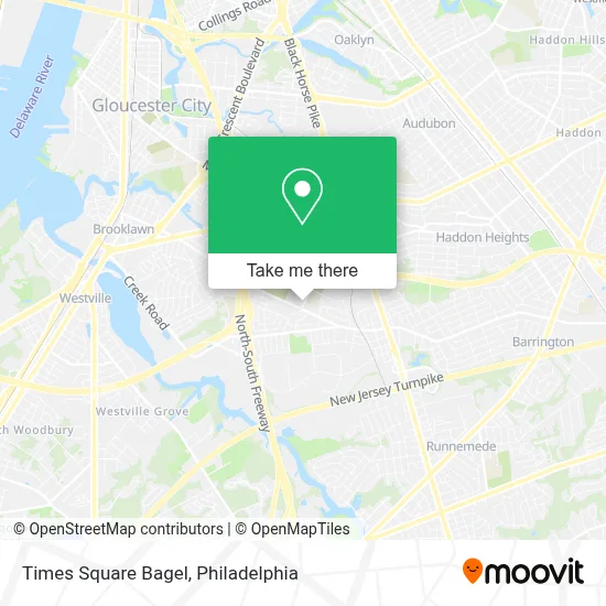 Times Square Bagel map