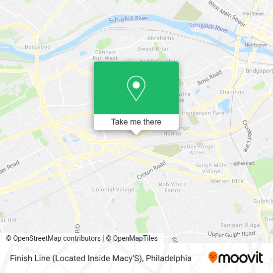 Finish Line (Located Inside Macy'S) map