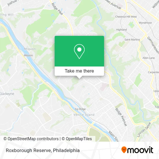 Roxborough Reserve map