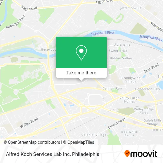 Alfred Koch Services Lab Inc map
