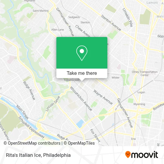 Rita's Italian Ice map