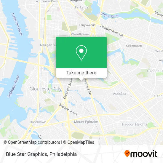 Blue Star Graphics map