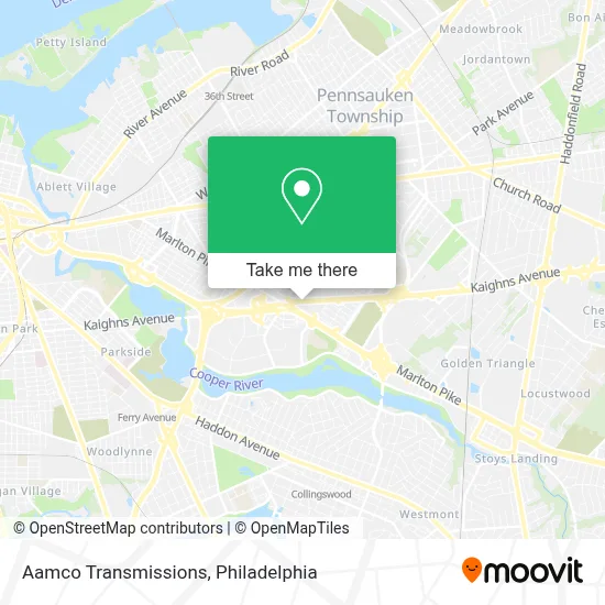 Aamco Transmissions map