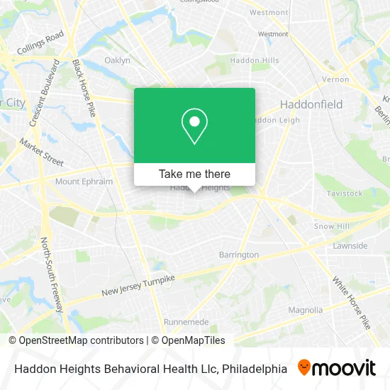 Haddon Heights Behavioral Health Llc map