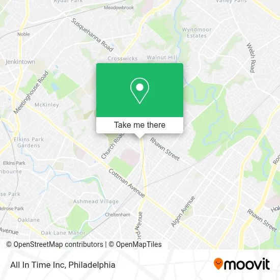 All In Time Inc map