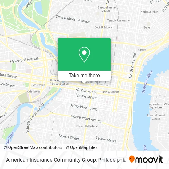 American Insurance Community Group map