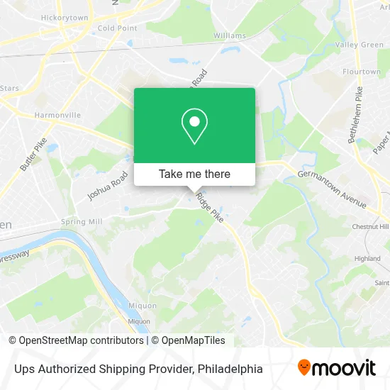 Ups Authorized Shipping Provider map