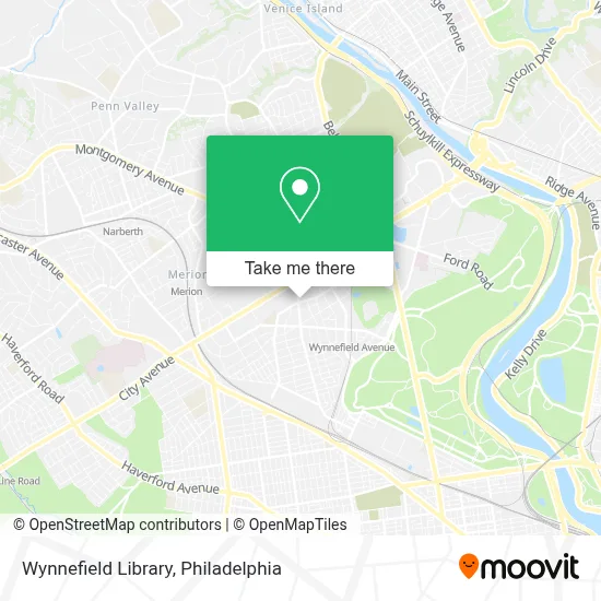 Wynnefield Library map