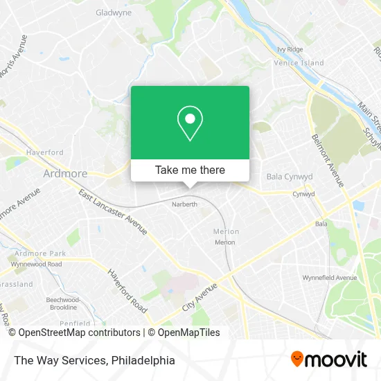 The Way Services map