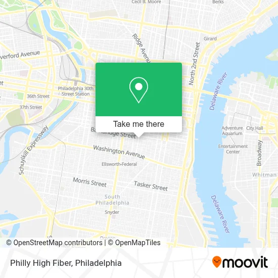 Philly High Fiber map