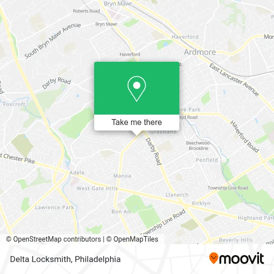 Delta Locksmith map