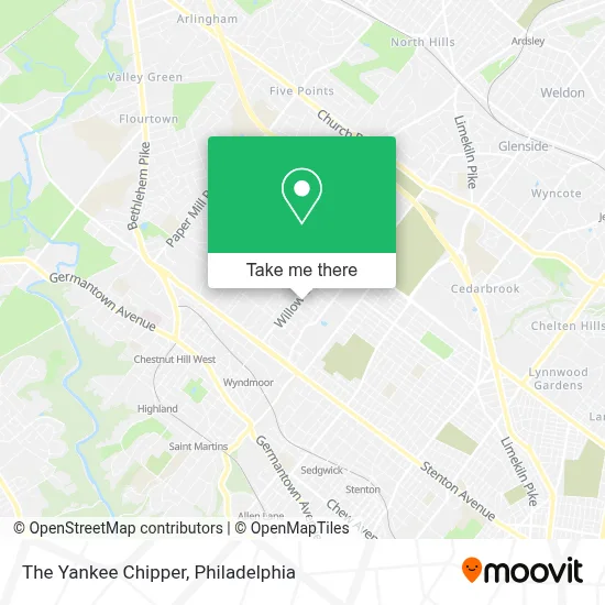 The Yankee Chipper map