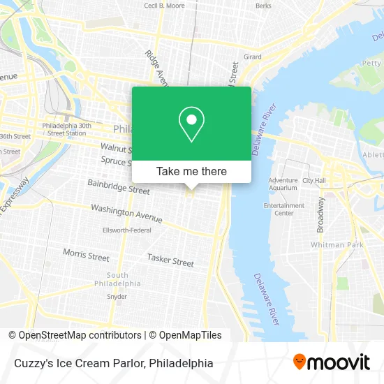 Cuzzy's Ice Cream Parlor map