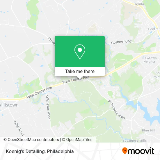 Koenig's Detailing map