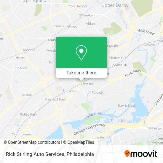 Rick Stirling Auto Services map