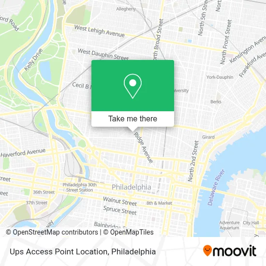 Ups Access Point Location map