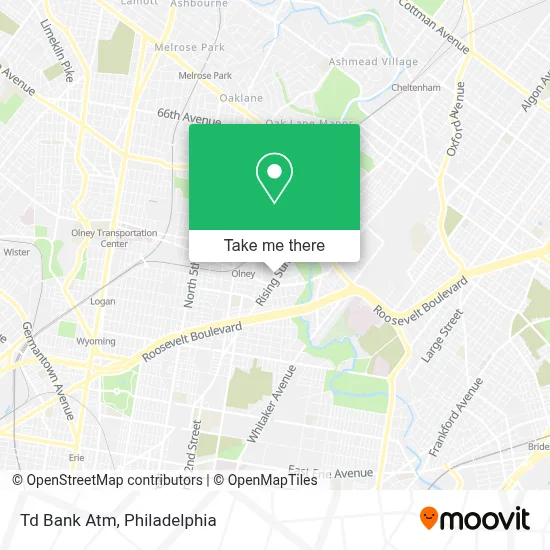 Td Bank Atm map