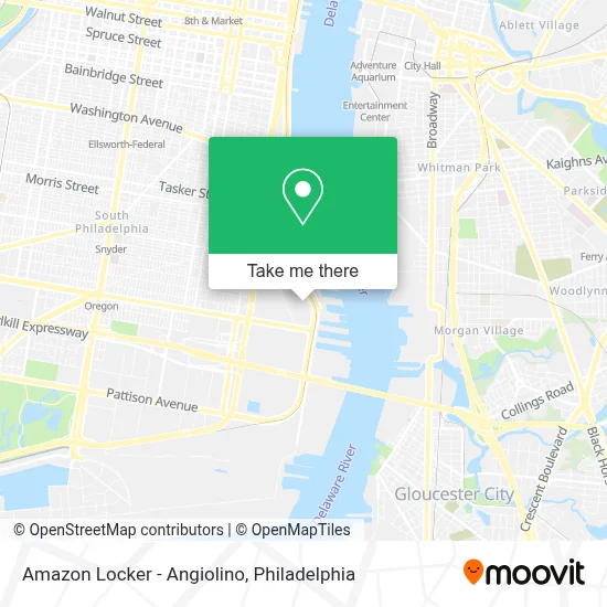 Amazon Locker - Angiolino map