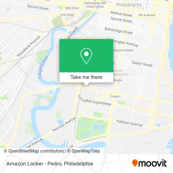Amazon Locker - Pedro map
