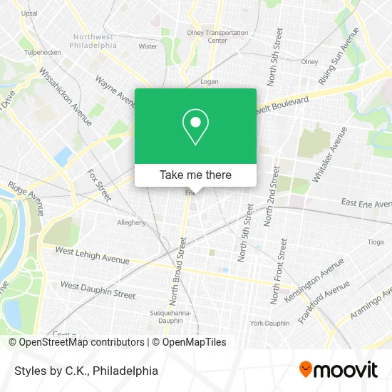 Styles by C.K. map