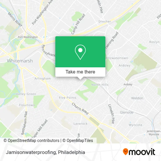 Jamisonwaterproofing map
