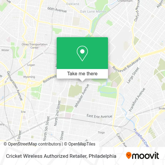 Cricket Wireless Authorized Retailer map