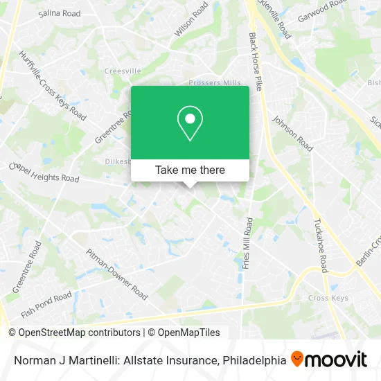 Norman J Martinelli: Allstate Insurance map