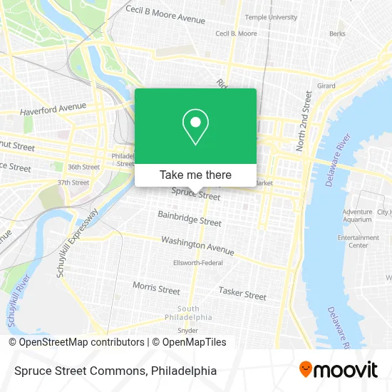 Spruce Street Commons map