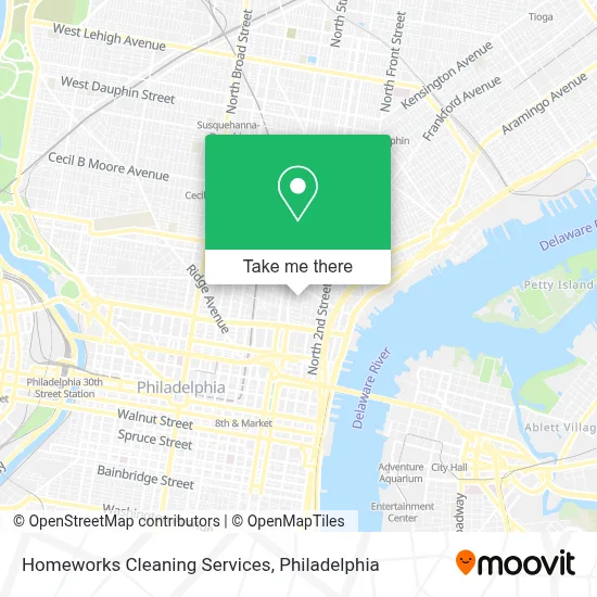 Homeworks Cleaning Services map