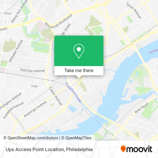 Ups Access Point Location map