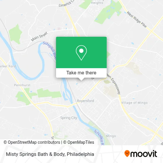 Misty Springs Bath & Body map