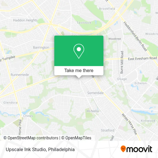 Upscale Ink Studio map