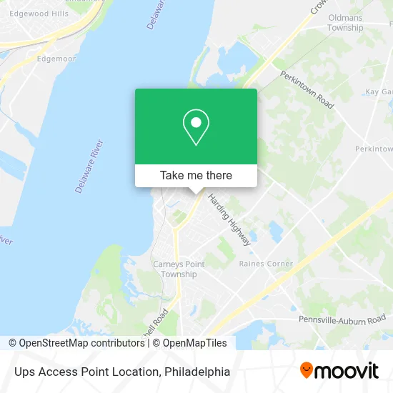 Ups Access Point Location map