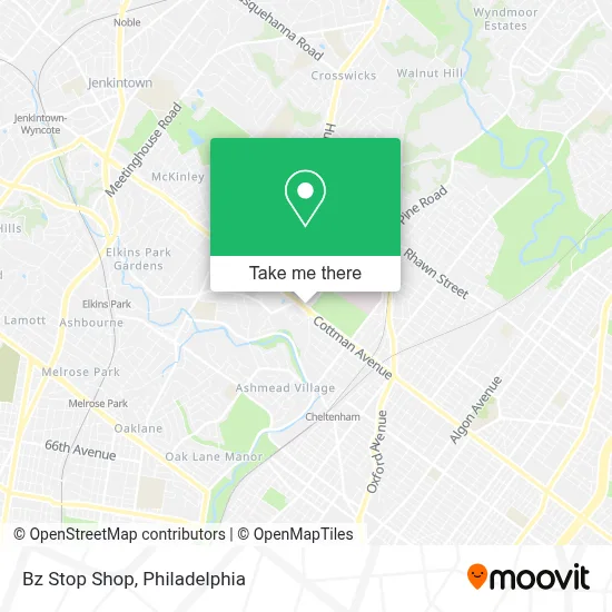 Bz Stop Shop map