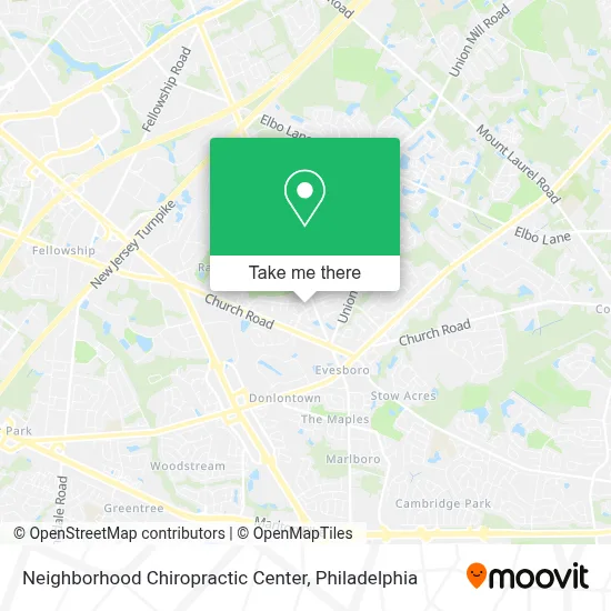 Neighborhood Chiropractic Center map