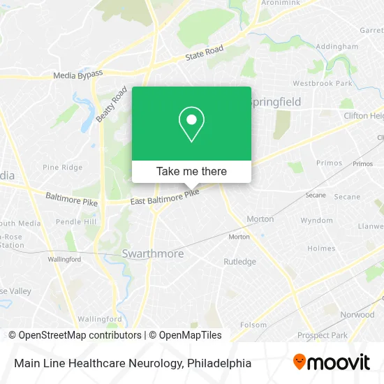 Main Line Healthcare Neurology map