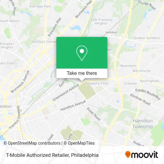 T-Mobile Authorized Retailer map