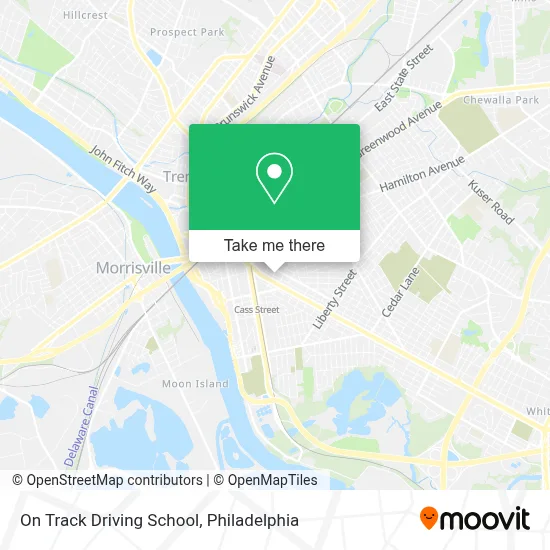 On Track Driving School map