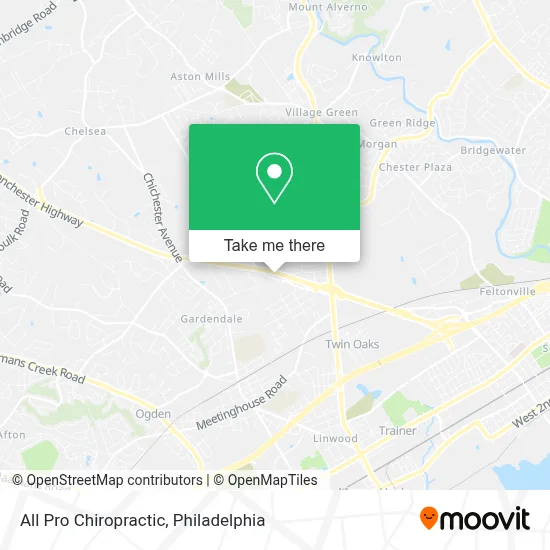 All Pro Chiropractic map