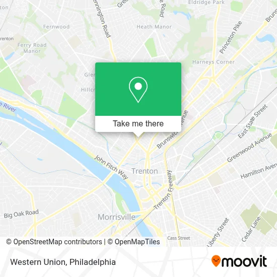 Western Union map