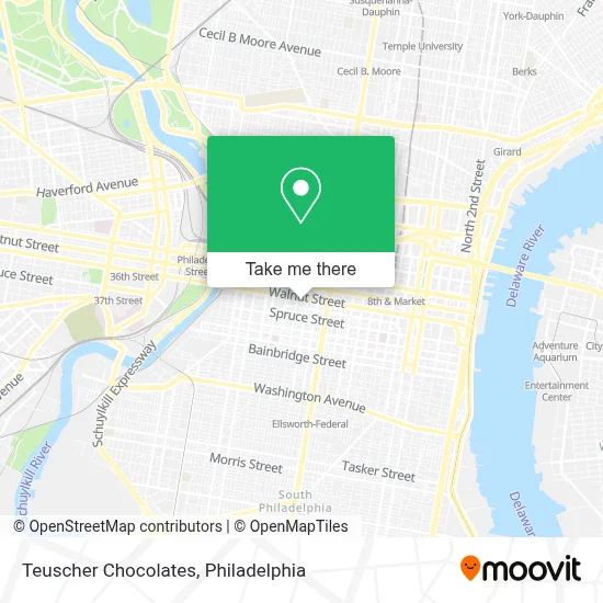 Teuscher Chocolates map