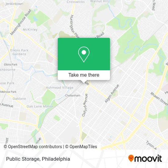 Public Storage map