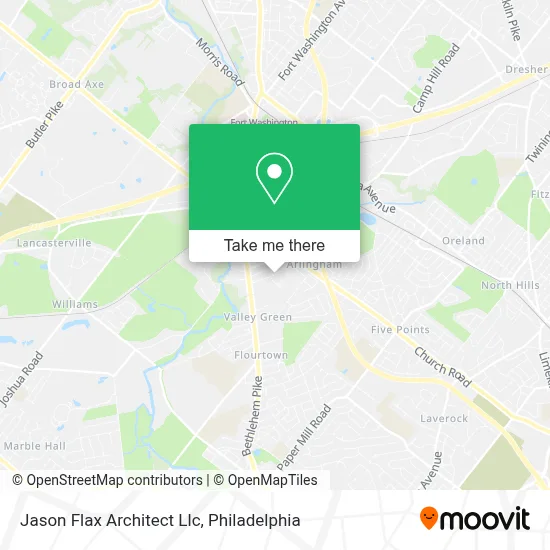Jason Flax Architect Llc map