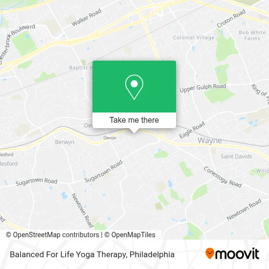 Balanced For Life Yoga Therapy map