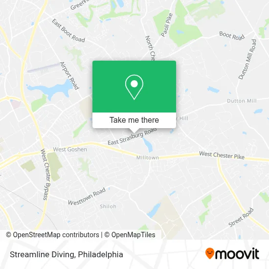 Streamline Diving map