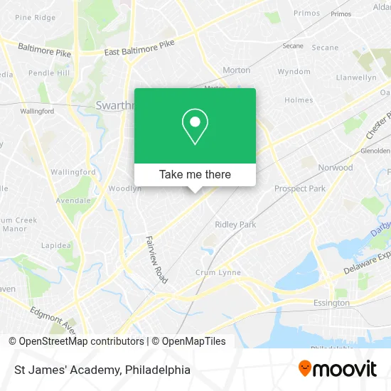 St James' Academy map