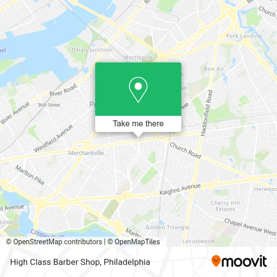 High Class Barber Shop map