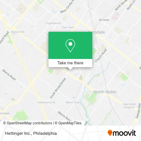 Hettinger Inc. map