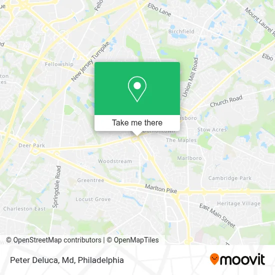 Peter Deluca, Md map