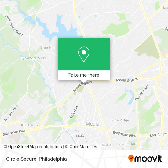 Circle Secure map